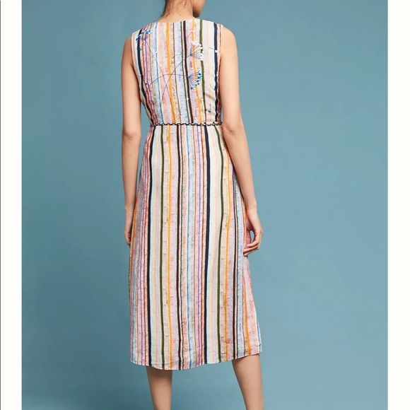 Anthropologie 5X Ajit Kumar Painterly Maxi Dress - Picture 3 of 12